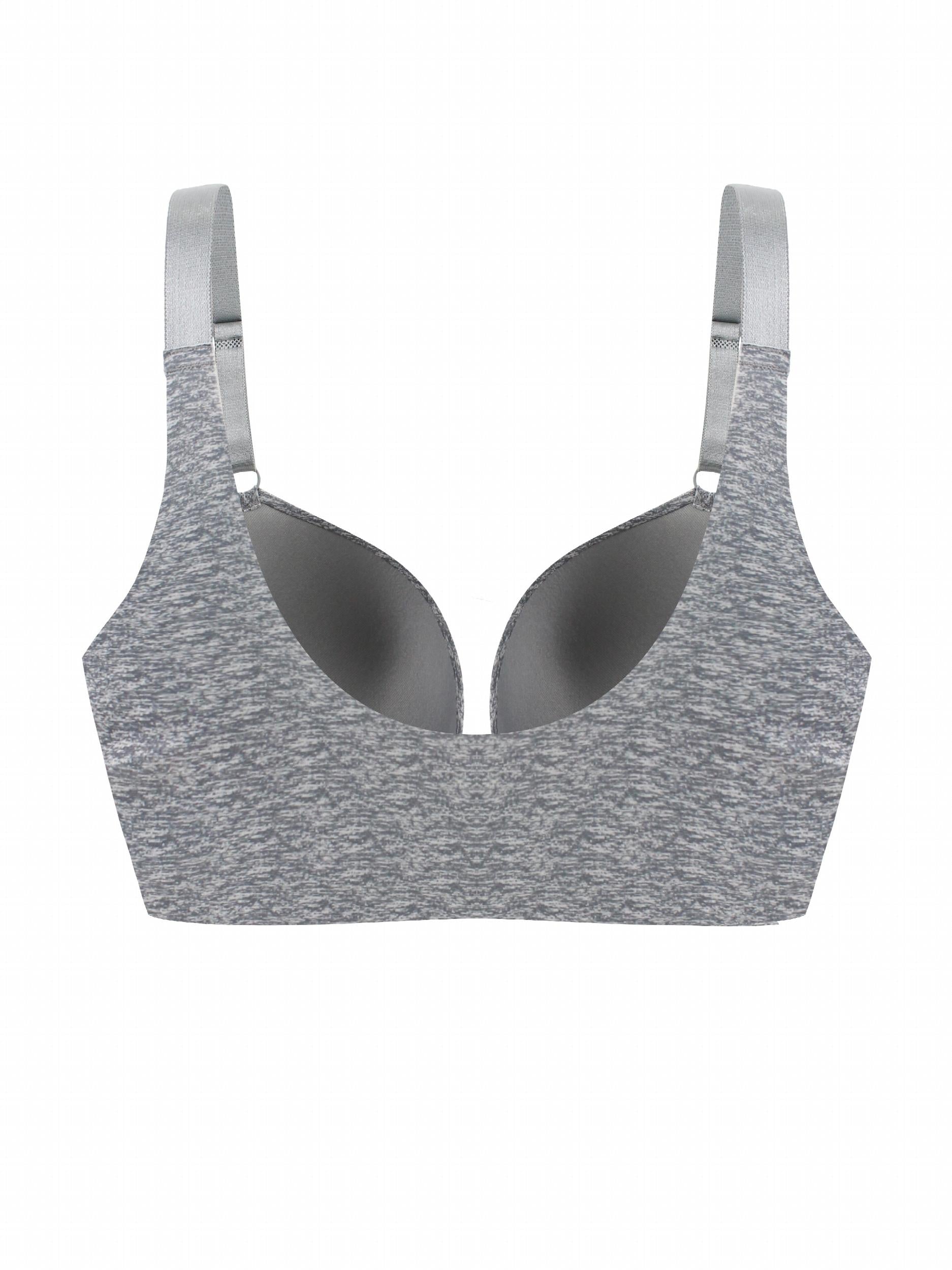 Sports Bra Women's Plus Front Closure Padded Fitness Bra