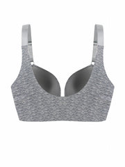 Sports Bra Women's Plus Front Closure Padded Fitness Bra