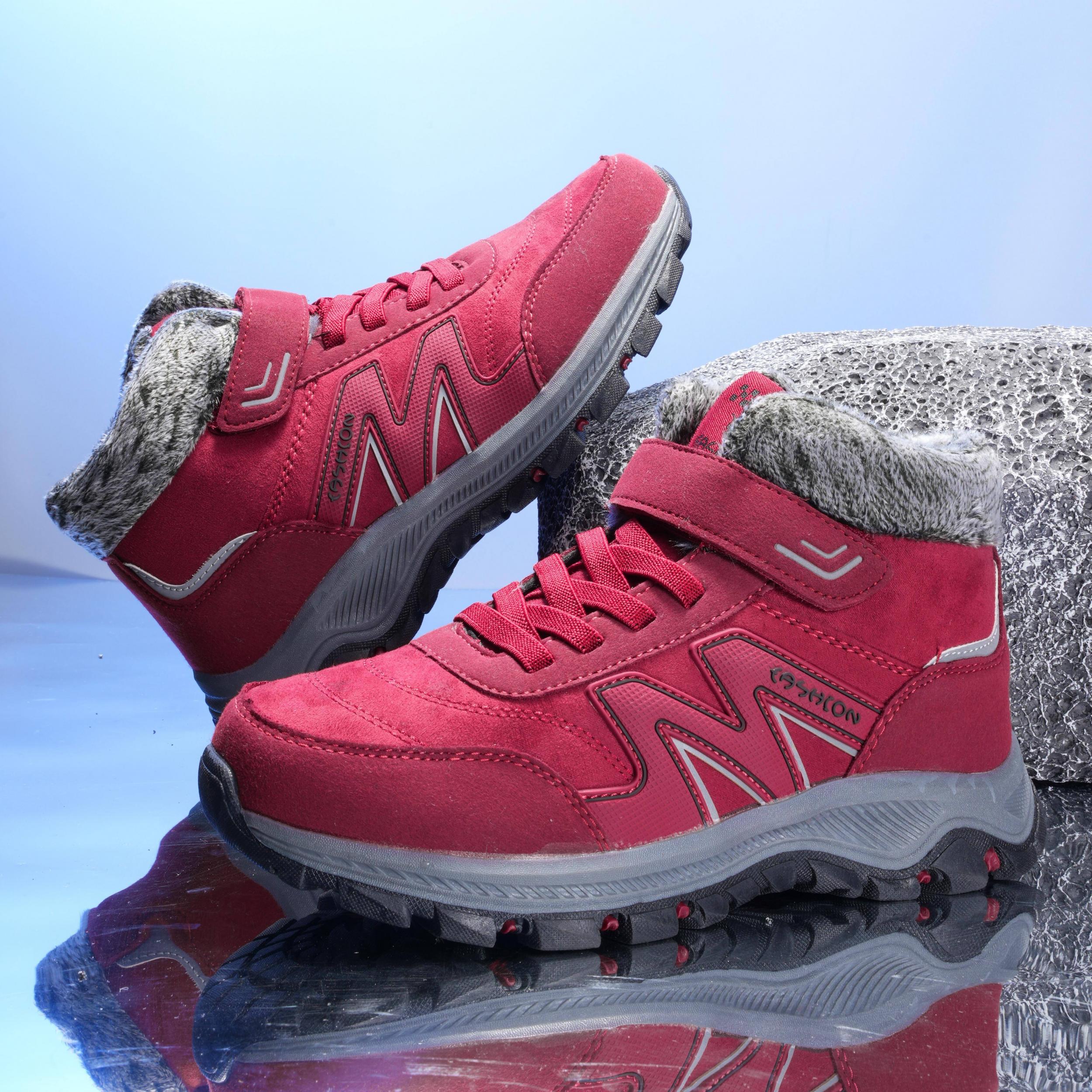 Women's Thickened Warm Hiking Shoes Anti-skid Sports Shoes