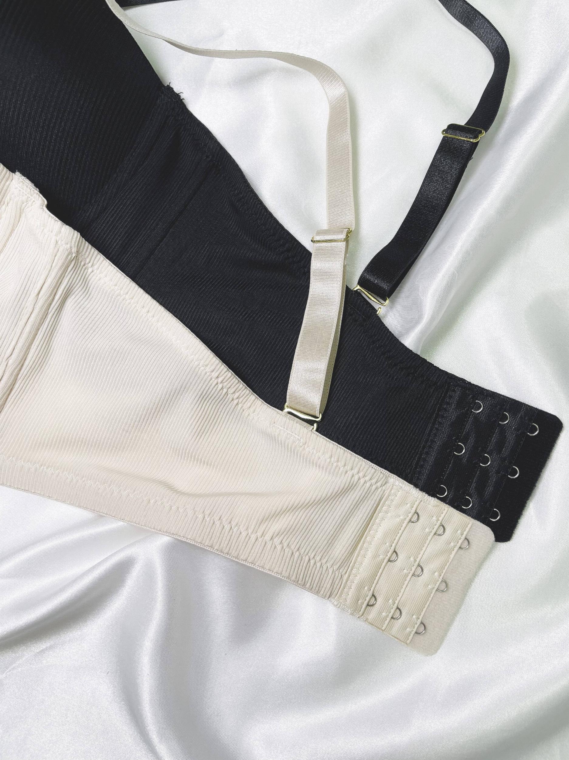 2 Pack Plus Size Seamless Lightly Padded T shirt Bralette Set