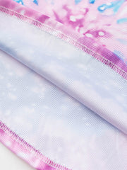 Tie Dye Notched Neck Tank Top Sleeveless Casual Summer Women's Clothing