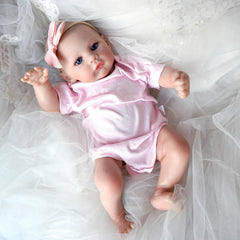 Realistic 3D Skin Reborn Baby Doll with Visible Veins, Lifelike Newborn Toy