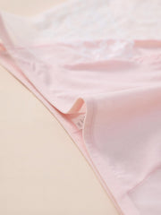 3 Pack Plus Size Panties Set with Contrast Lace - Soft and Stretchy