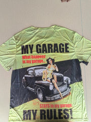 Men's Vintage Car Print T shirt Casual Comfy Mid Stretch 3D Print Tee