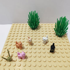 Cat & Small Animal Blocks Set - Fun Farm Playset for Ages 6