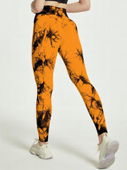Tie Dye High Waist Tummy Control Fitness Pants Yoga Leggings