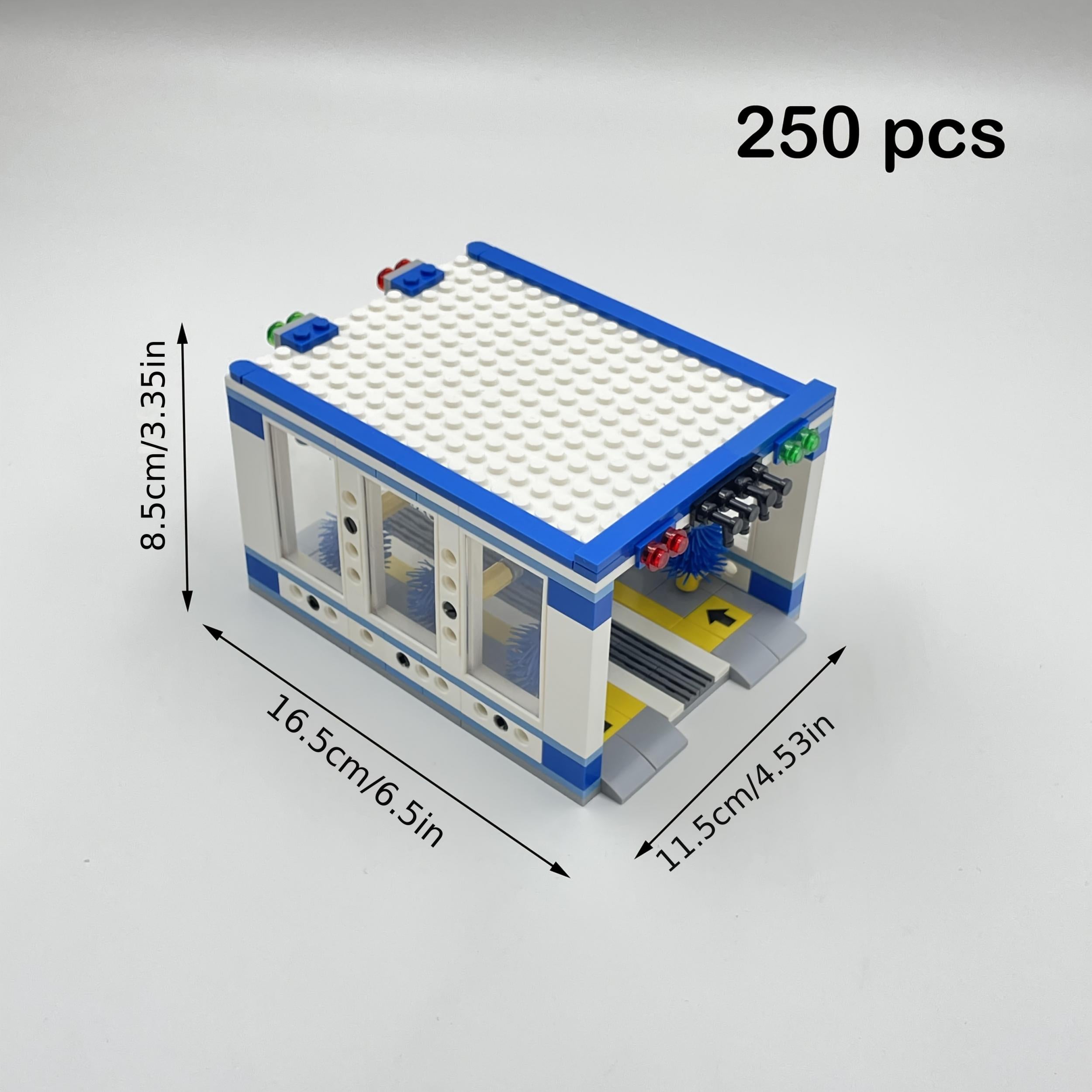 250pcs ABS Building Blocks Set Urban Street View MOC Model
