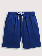 Men's Breathable Comfy Drawstring Shorts for Summer Gym Workout