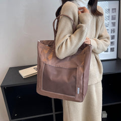 Women Lightweight Shoulder Bags High-capacity Tote Handbags for Autumn
