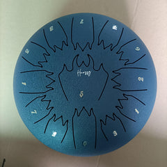 6" 13-Tone Flame Steel Tongue Drum Percussion Instrument
