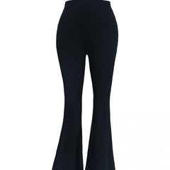 High Rise Flared Leg Workwear Pants