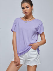 Short Sleeve T shirt Sports Fitness Yoga Running Top Women's Activewear