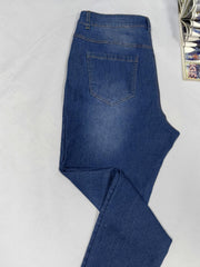 High Rise Stretch Tapered Leg Jeans