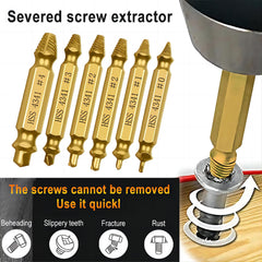Screw Extractor Easy Out Drill Bit Set - Broken Wire Removal Tool
