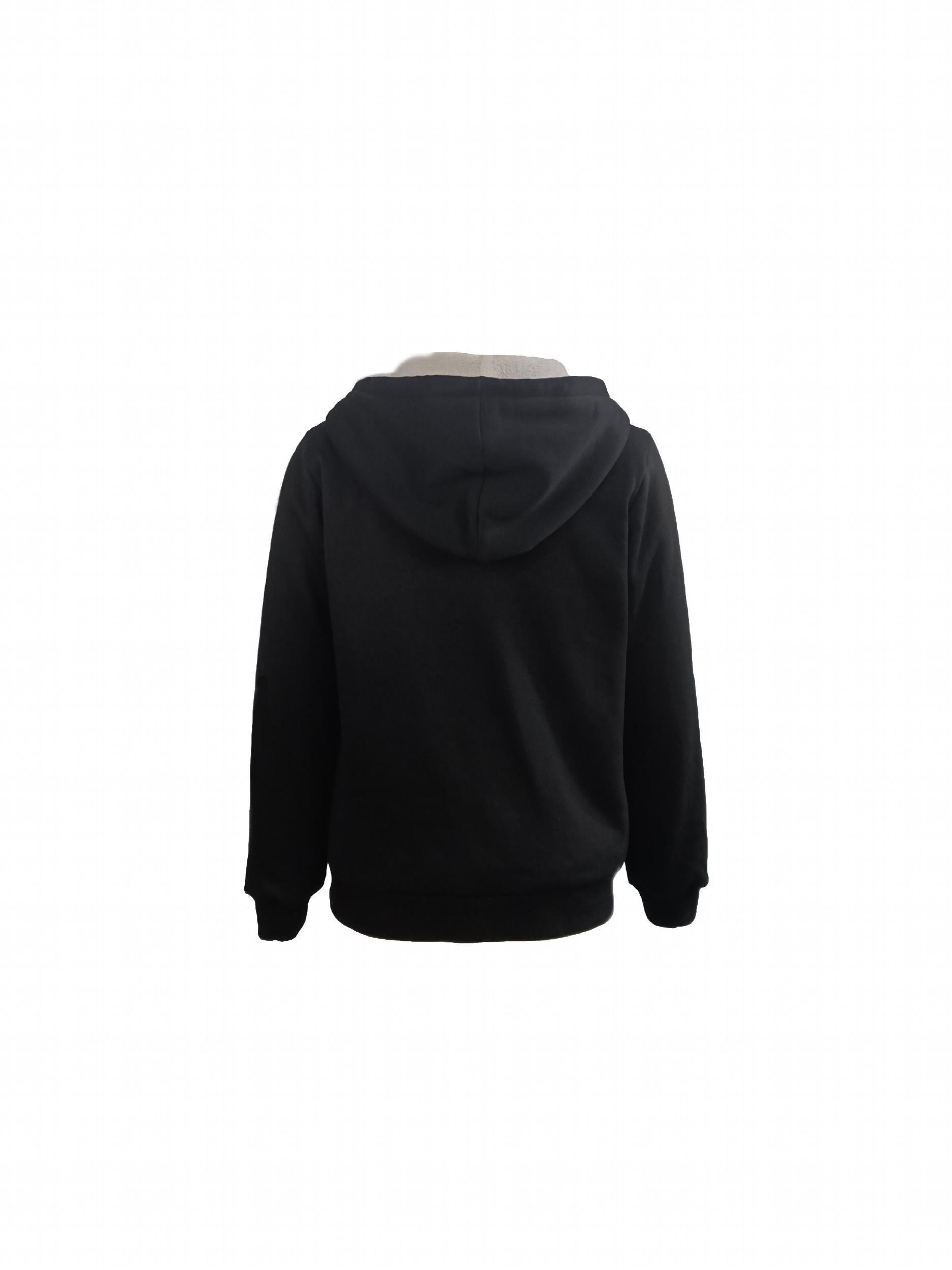 Y2K Solid Zip Up Hoodie Long Sleeve Sweatshirt