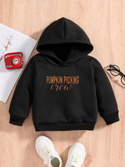 PUMPKIN PICKING CREW Baby Hooded Sweatshirt Spring Fall Outdoor