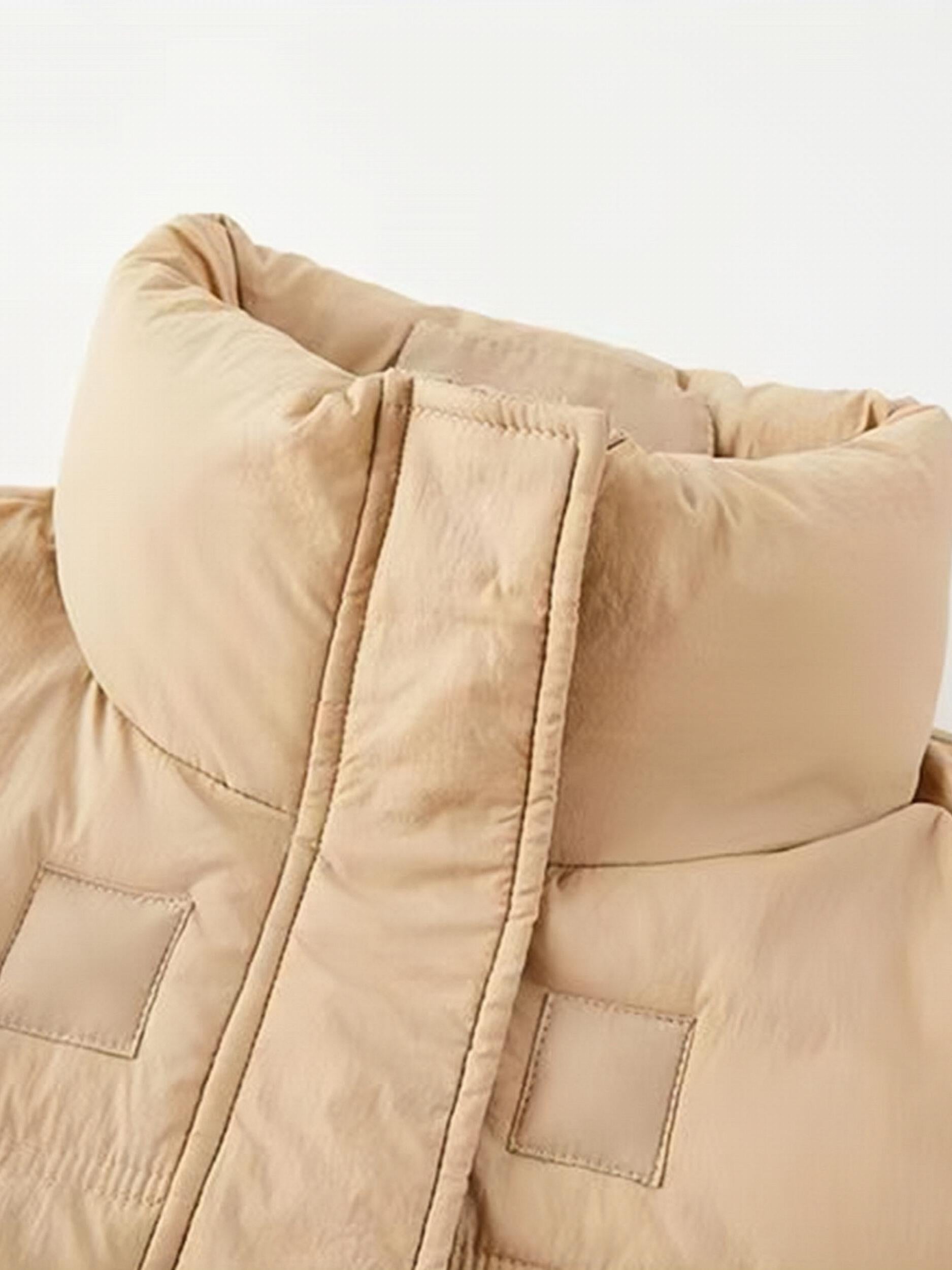 Women's Solid Puffer Jacket Warm Winter Thickened Outdoor Sports Coat