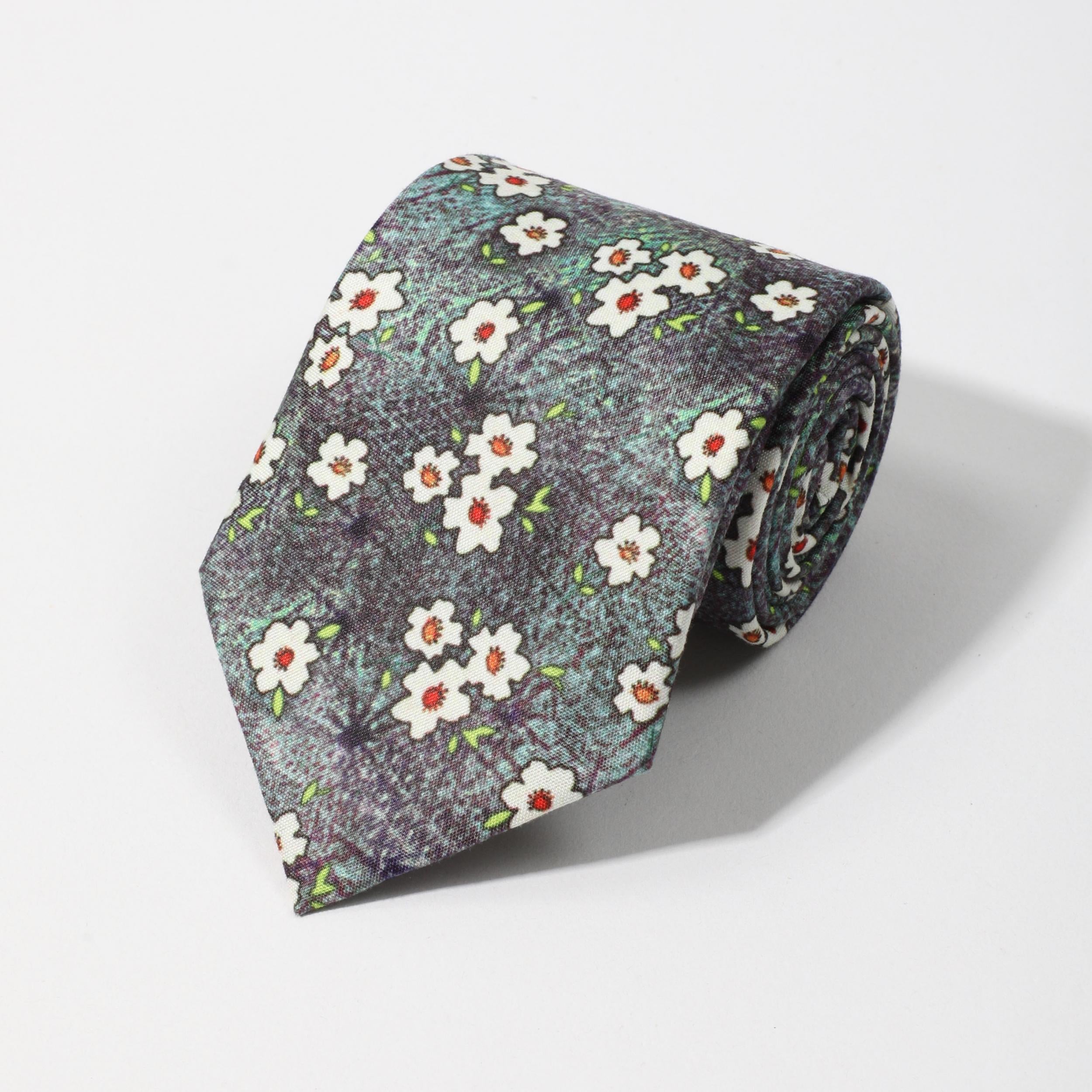 Men's Retro Party Style Gradient Flower Cotton Tie