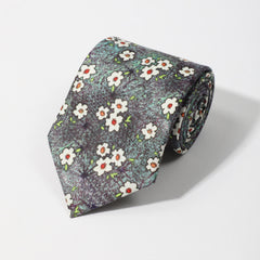 Men's Retro Party Style Gradient Flower Cotton Tie