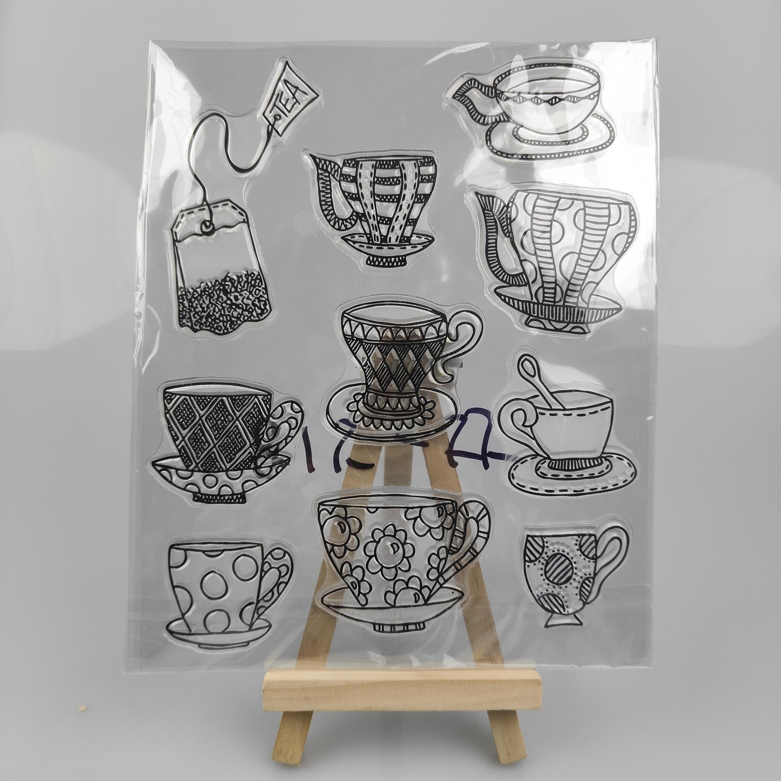 Teacup Clear Stamps for Scrapbooking Decor DIY Greeting Card