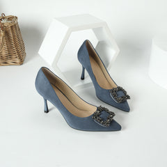 Women's Rhinestone Point Toe Stiletto Heel Party Shoes