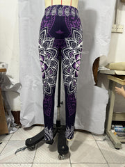 Ethnic Floral Print High Waist Leggings Long Length