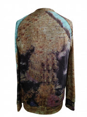 Skull & Floral Print Pullover Sweatshirt for Women