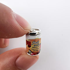 5pcs Alloy Canned Tomato Soup Dollhouse Accessories Realistic Red Food Models