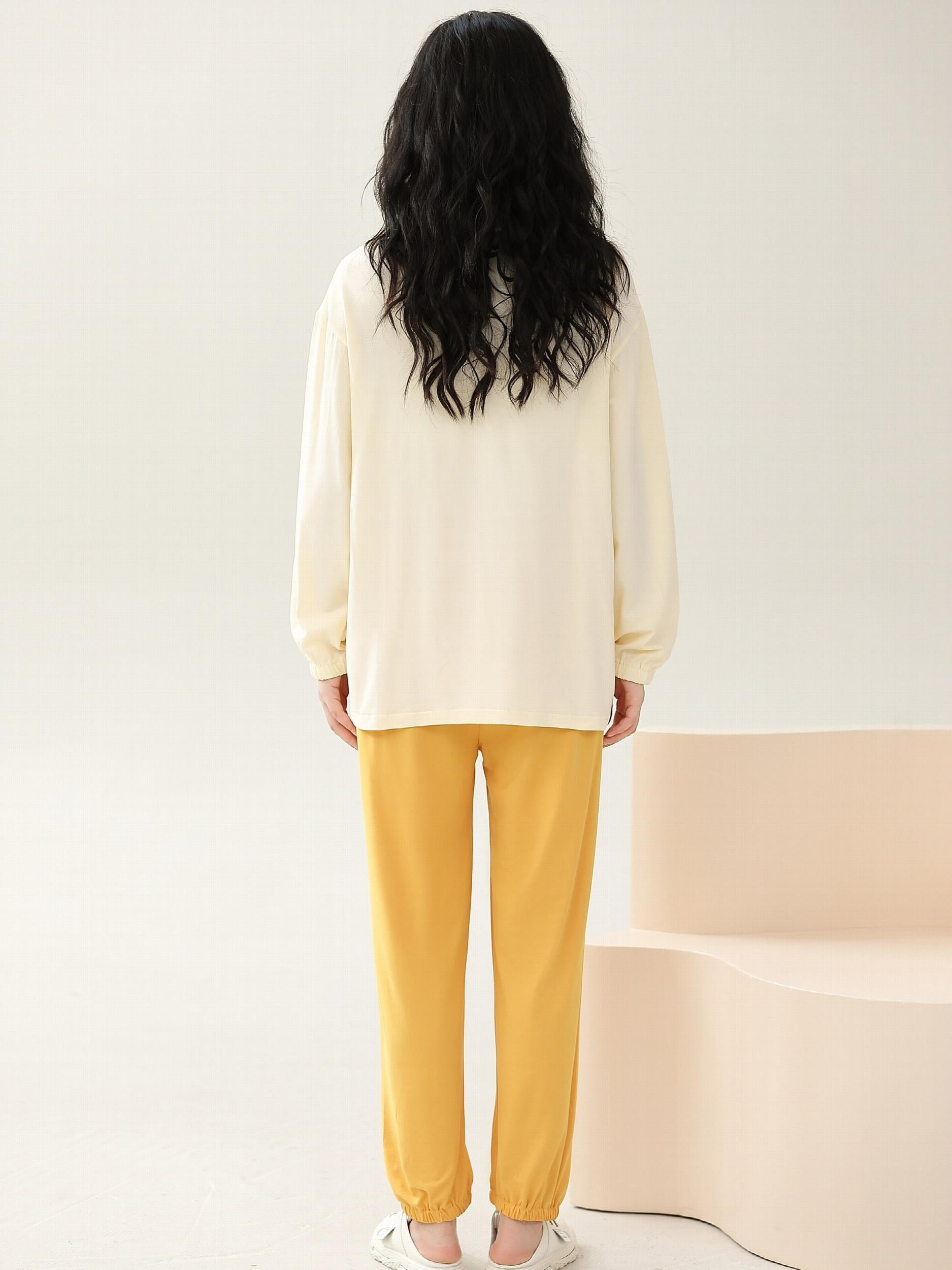 Women's Pajama Set Long Sleeve Top & Lounge Pants