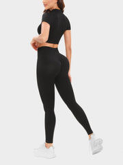 2pcs Yoga Set Tops & Leggings Women's Activewear