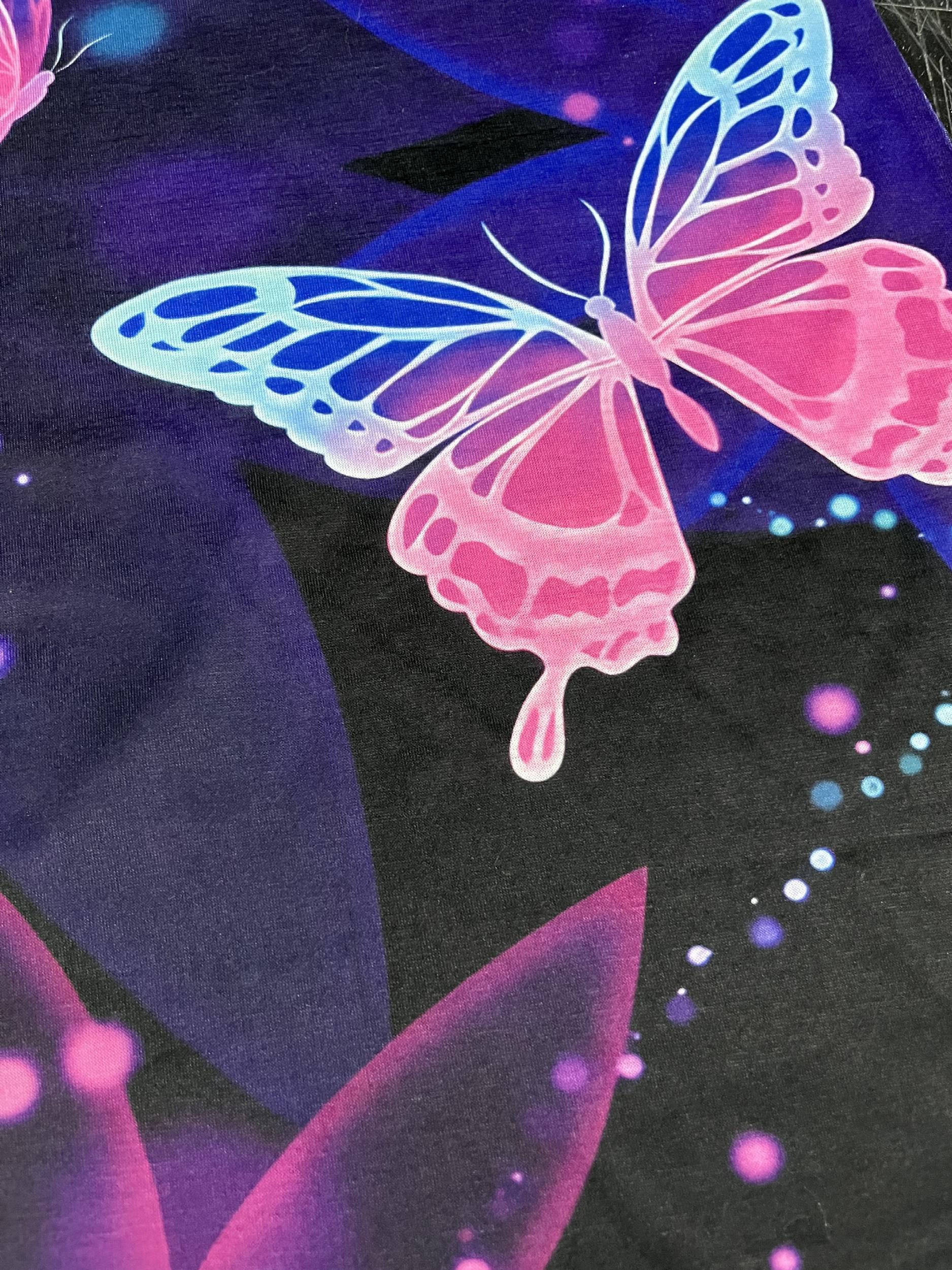 Girls Butterfly Print Sleeveless Princess Dress for Summer