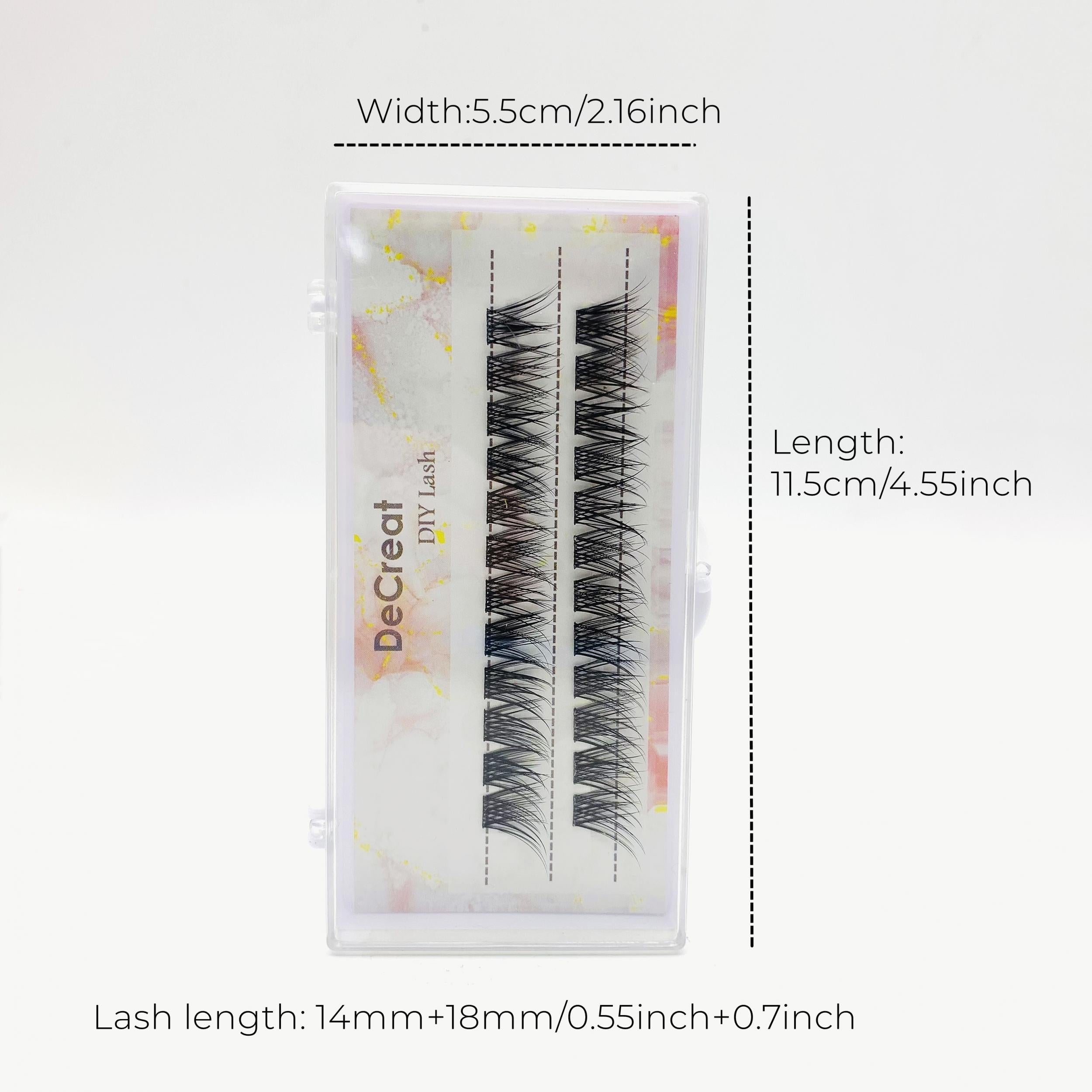 DIY Eyelash Extension Clusters 3D Segmented False Lashes Set