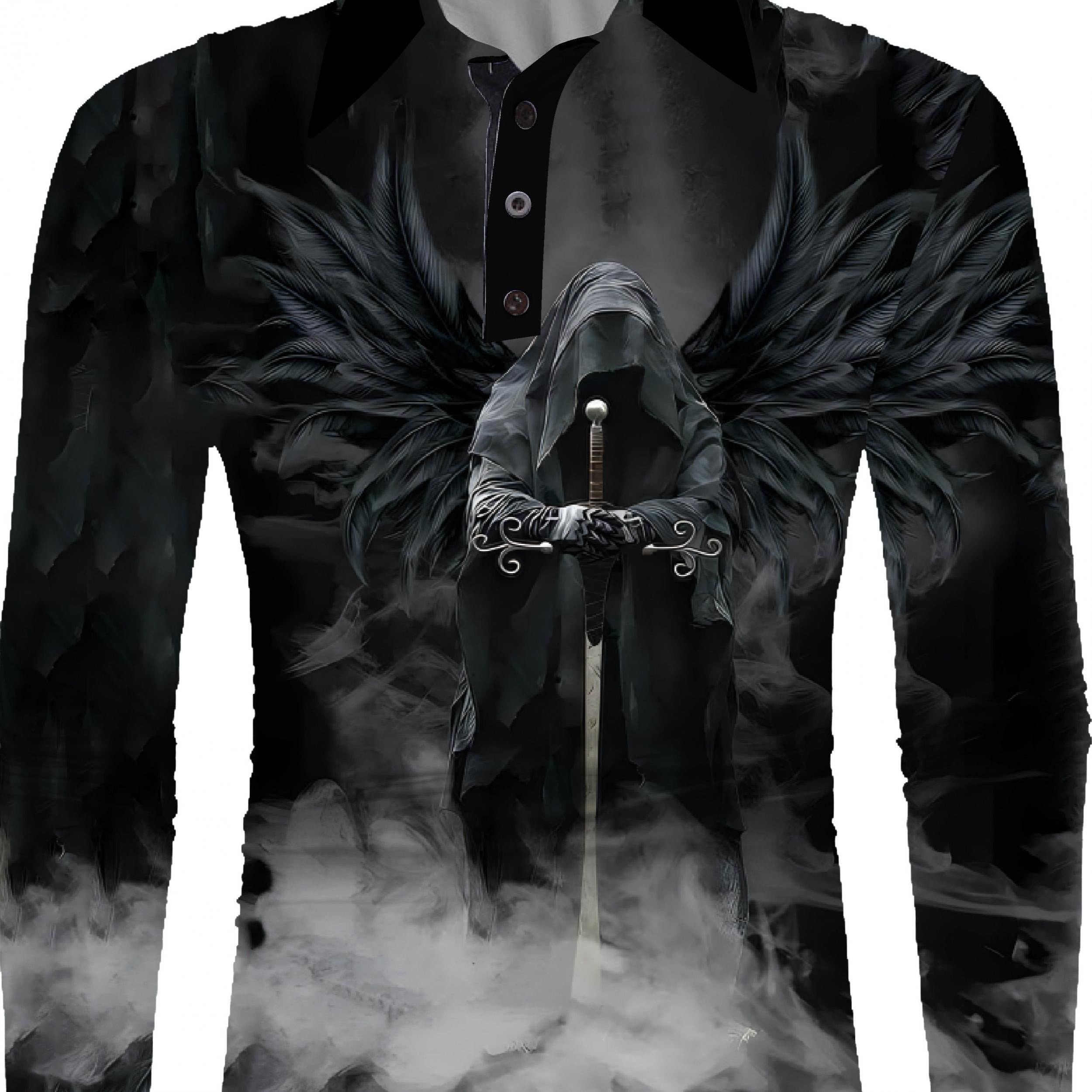 Men's Casual 1/4 Zipper Halloween Graphic Print Sports Top