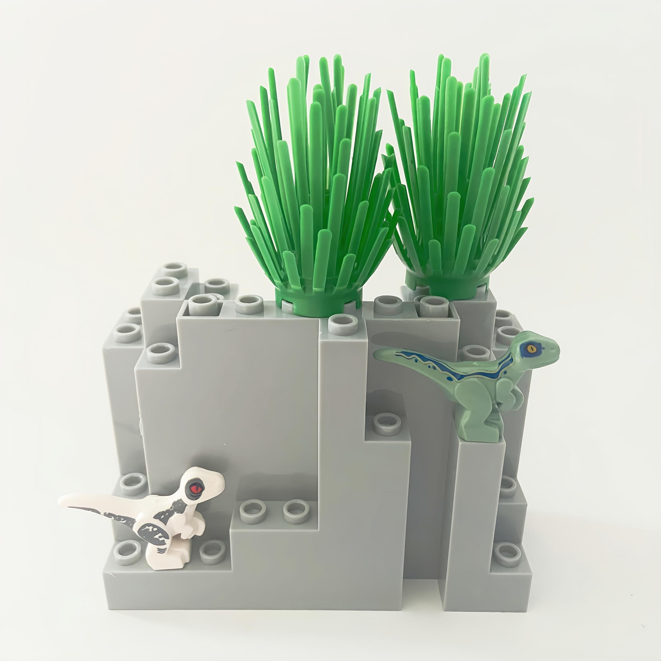 9pcs Dinosaur Building Blocks DIY MOC Forest Scene Educational Toys