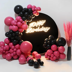 Rose Red Balloon Arch Kit 104PCS for Birthday Wedding Baby Shower