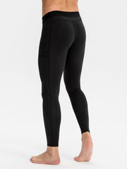 Men's Quick Drying Compression Fitness Long Pants with Pocket