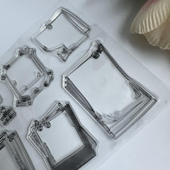Handwritten Background Clear Stamp for Card Making