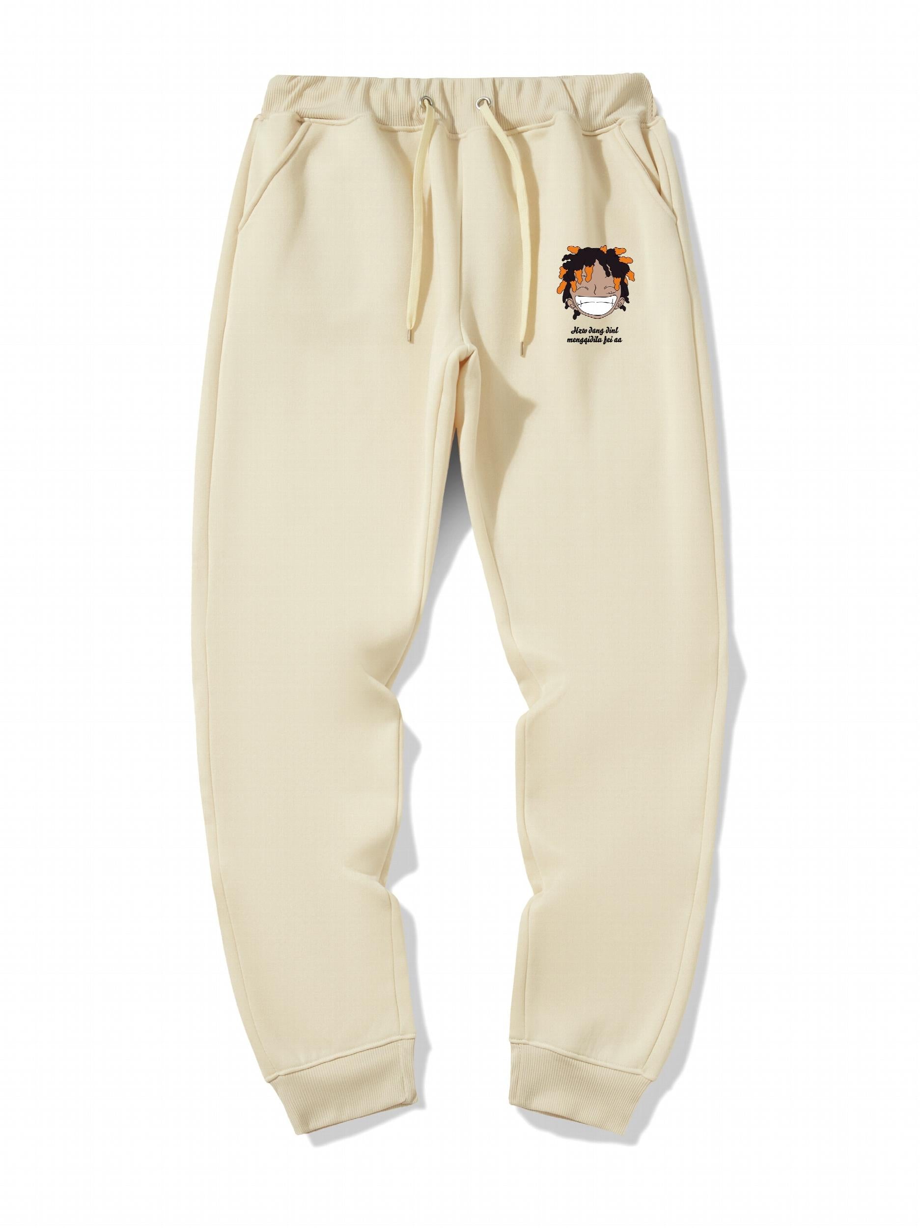 Anime Print Jogger Sweatpants Men's Casual Sport Pants
