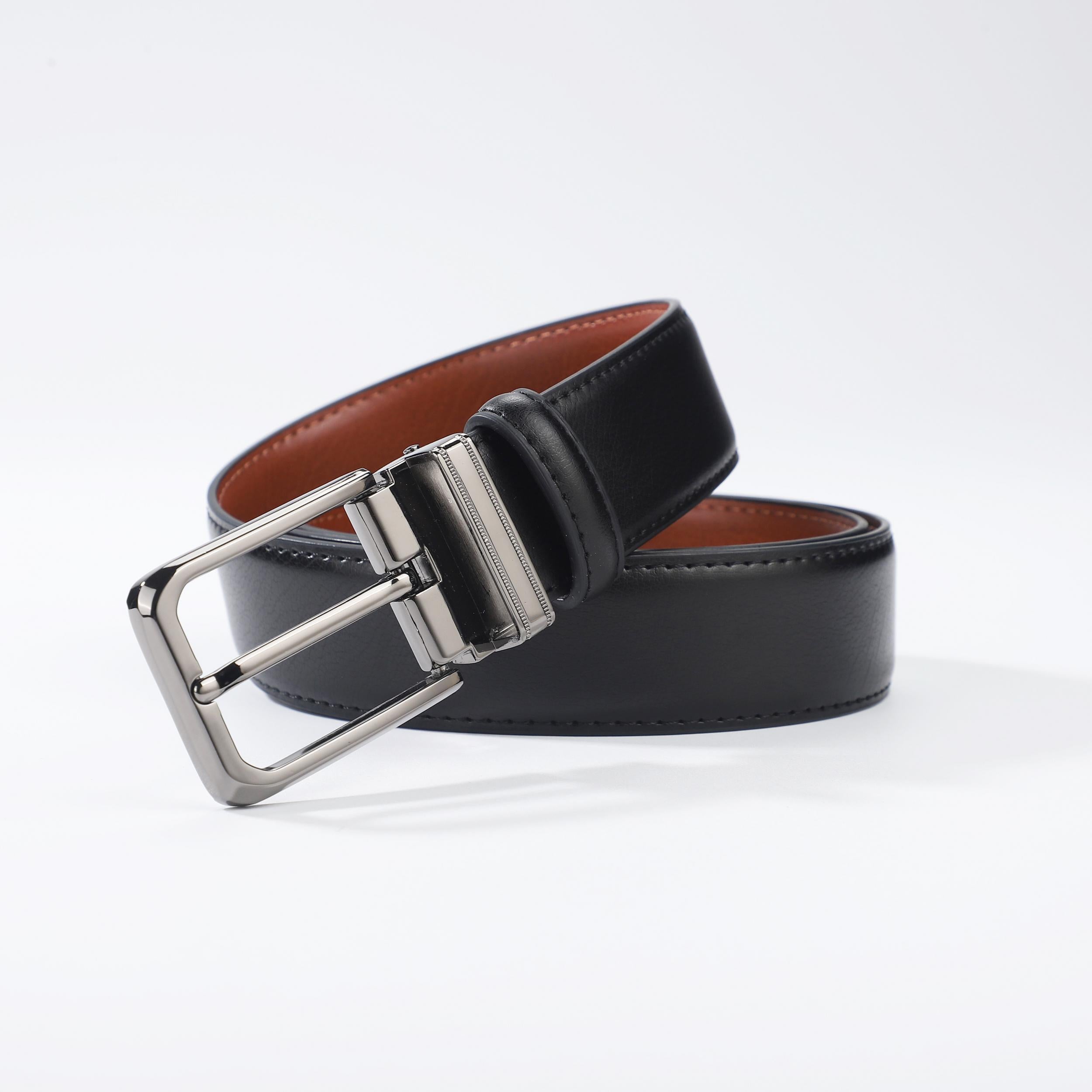 Men's Leather Belt Pin Buckle Casual Jeans Pants Waist Strap