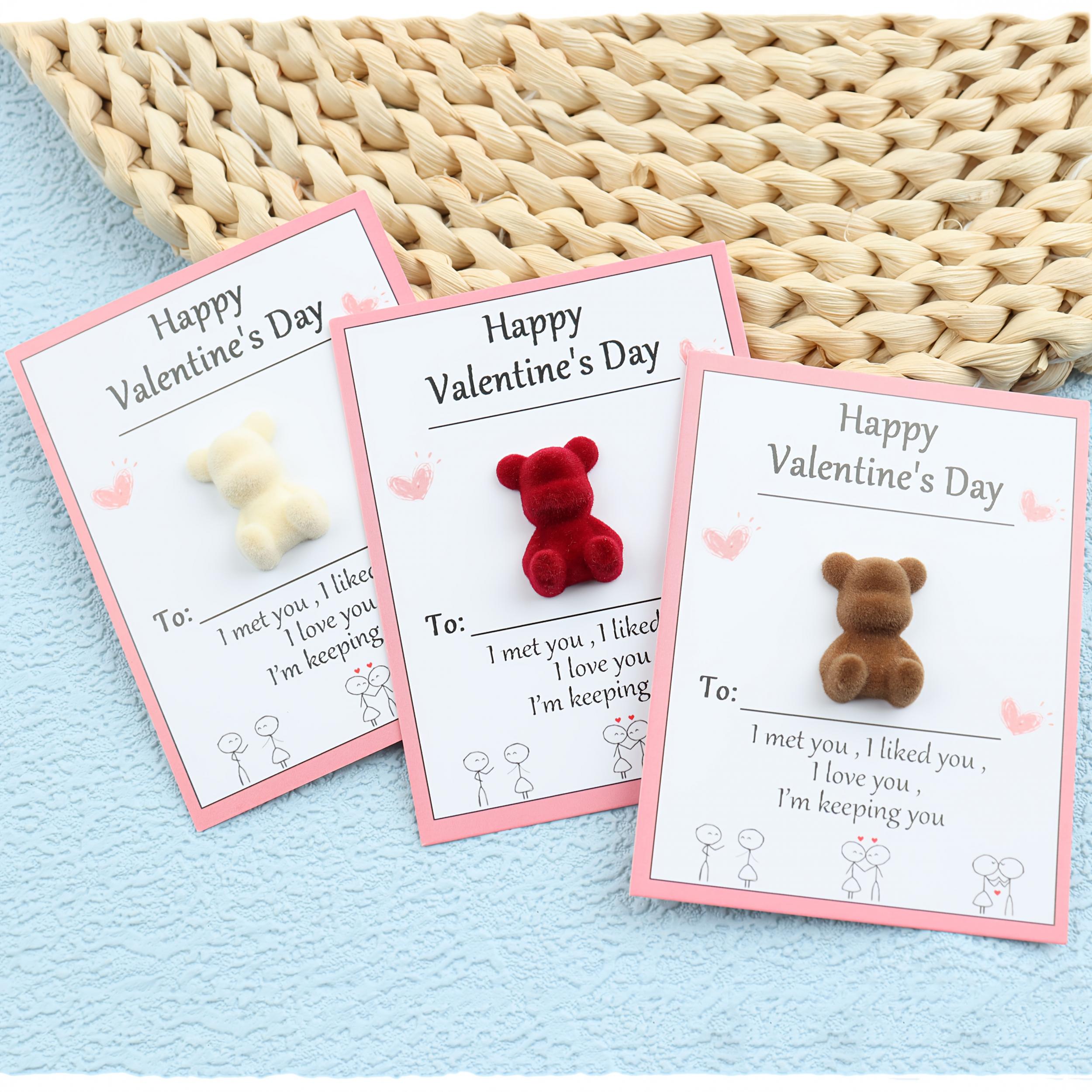 ABS Pocket Bear Valentine'S Gift Romantic Missing You Keepsake