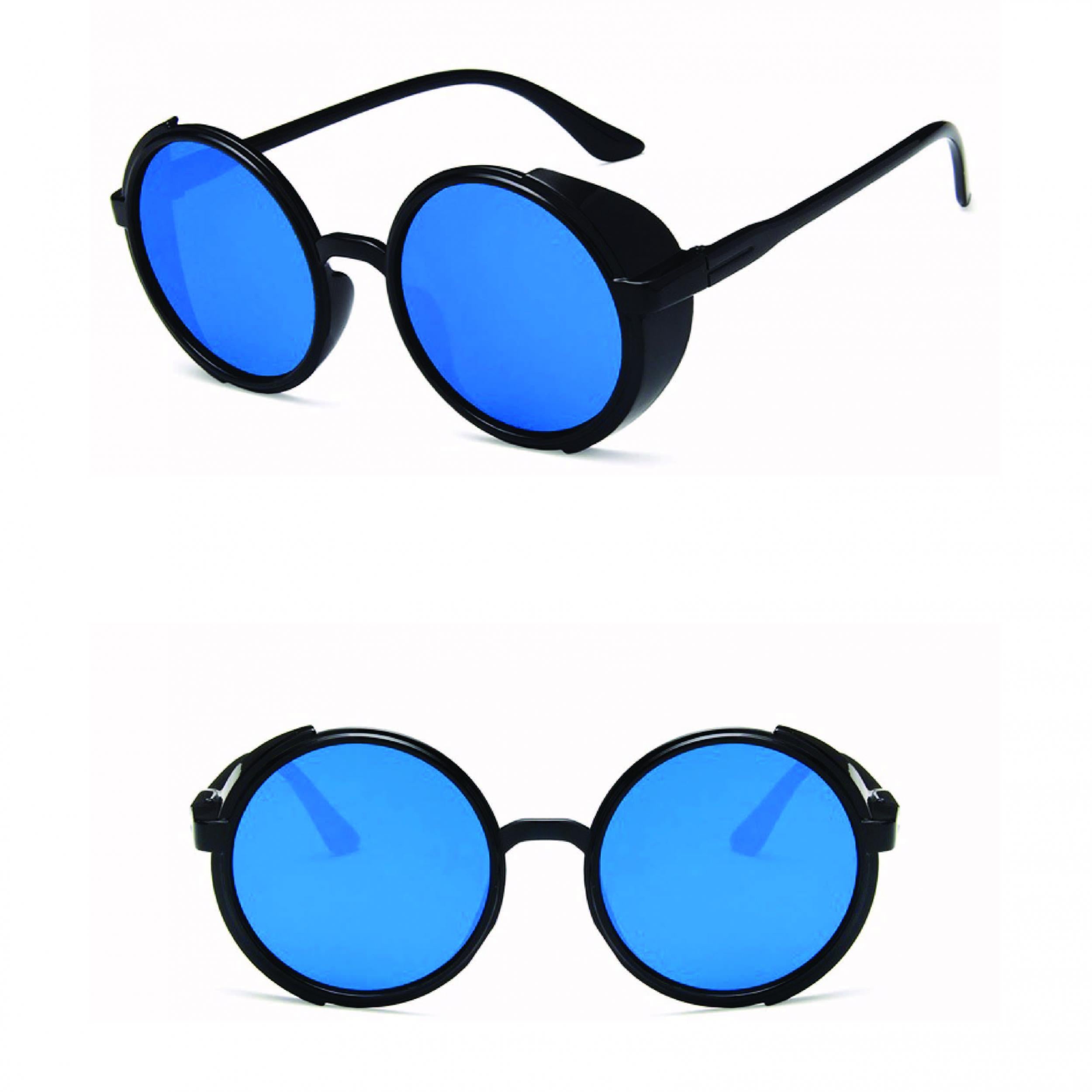 Steampunk Tinted Sunglasses, Y2K Retro Light Sensitive Glasses