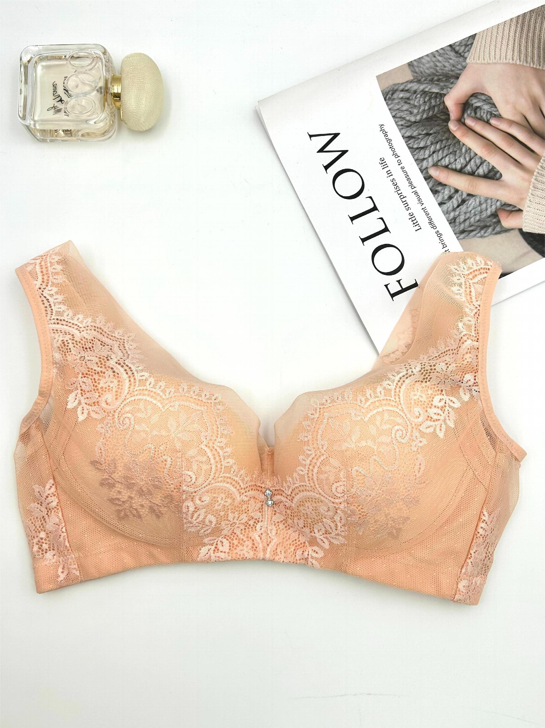 Wireless Lace Push Up Bra - Comfortable & Breathable
