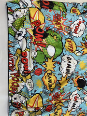 Comic Pattern Men's Sports Zip Up Cycling Jersey