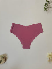 5pcs Scalloped Trim Briefs Stretchy Intimates Panties