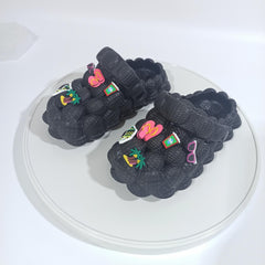 Boys Cartoon Charm House Shoes Lightweight Anti-Slip Clogs