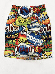 Graffiti Print Mini Skirt Street Wear Hip Summer Skirt