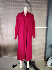 Solid Shawl Collar Overcoat Casual Slit Coat for Fall & Winter