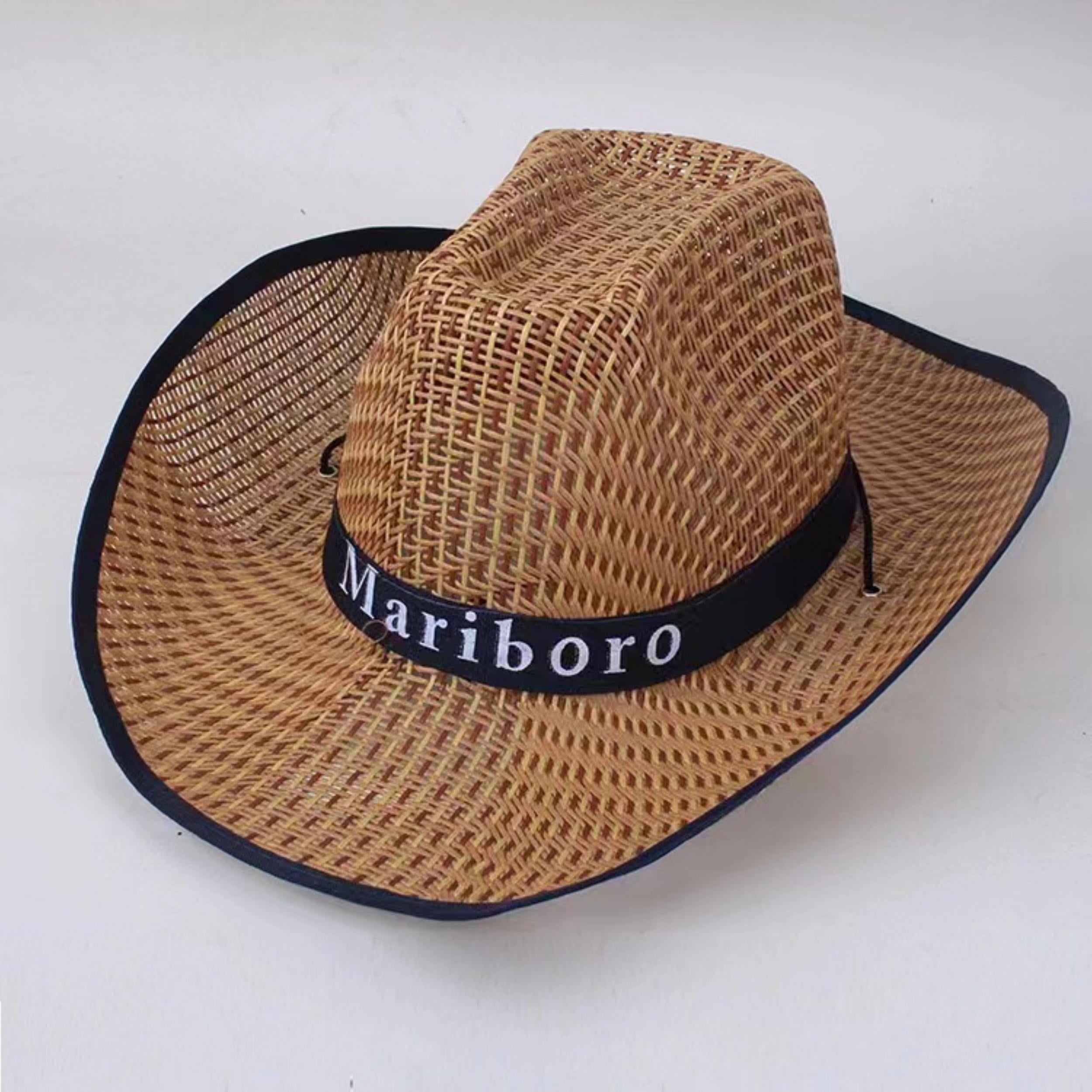 Men's Western Cowboy Hat Sun Visor Straw Hat Fishing Hat