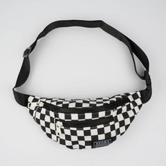 Unisex Checkerboard Zipper Fanny Pack Bag Sling Bag