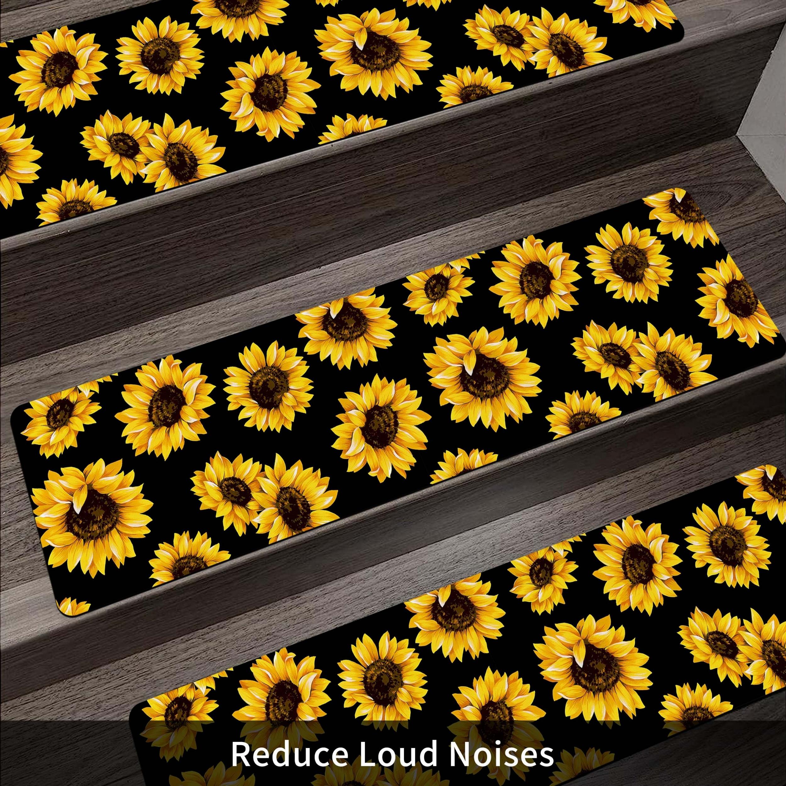 Sunflower Print Non-slip Mat for Home Decoration and Entryway